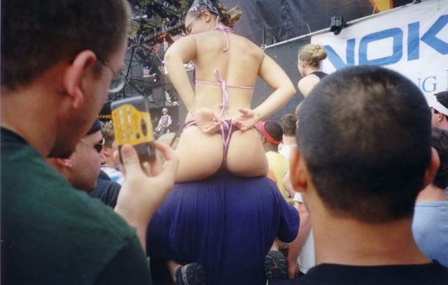 Topless girls on the concerts and festivals - 12