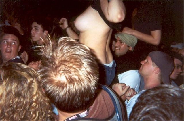 Topless girls on the concerts and festivals - 37