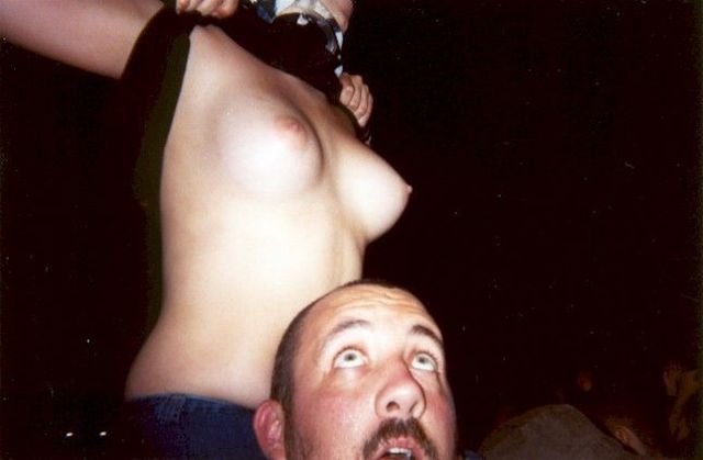 Topless girls on the concerts and festivals - 38
