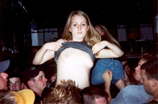 Topless girls on the concerts and festivals - 43