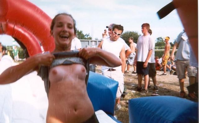 Topless girls on the concerts and festivals - 62