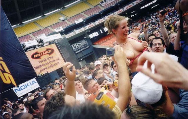 Topless girls on the concerts and festivals - 64