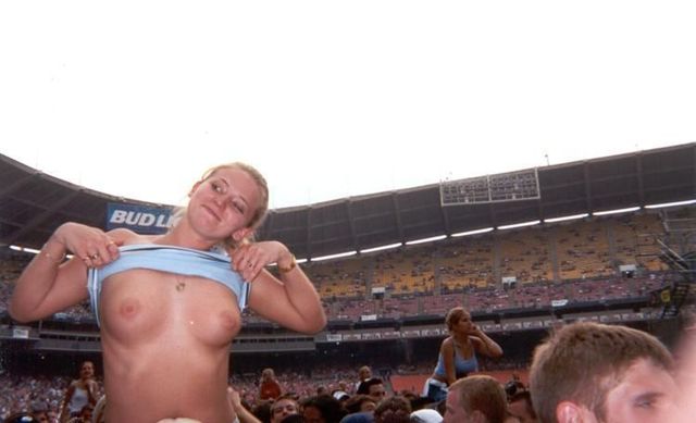 Topless girls on the concerts and festivals - 77