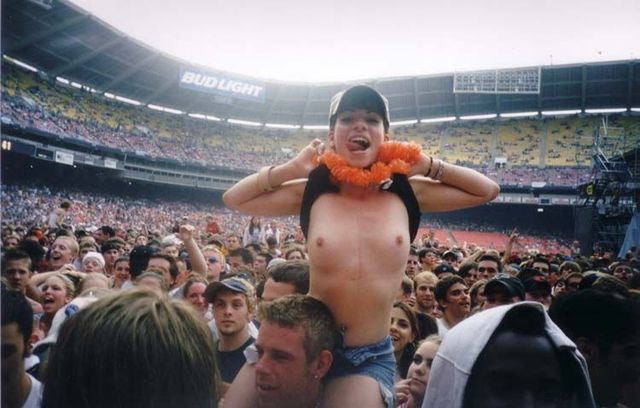 Topless girls on the concerts and festivals - 88