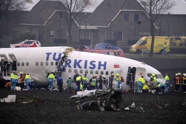 Turkish airline plane crashed in Amsterdam - 01
