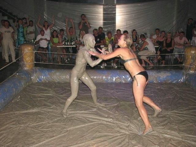 Ukrainian girls mud fight - 38