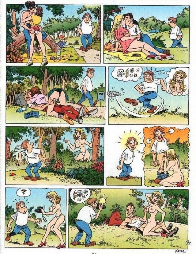 I collected this series of erotic comics and laughed a lot ) Only for adult...