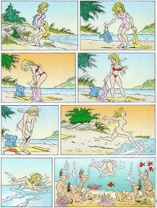 Naked comic