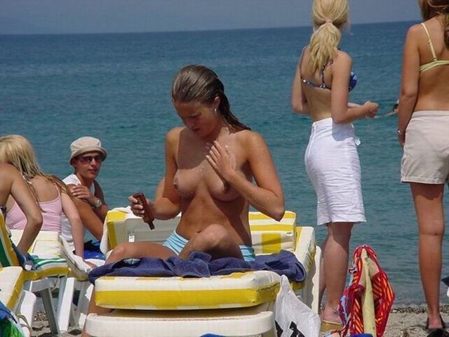 Topless beauties on the beach - 41