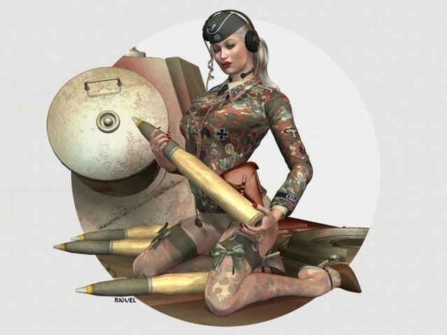 Creative, fantazy and sexy art girls in the WAR - 00