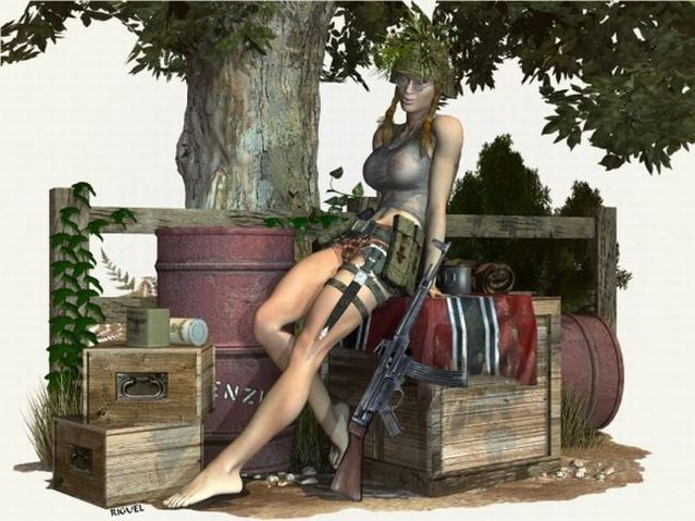 Creative, fantazy and sexy art girls in the WAR - 13
