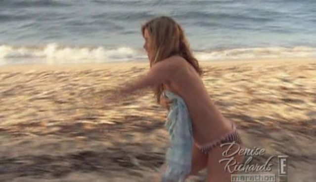 Denise Richards topless on the beach - 08