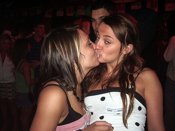 That’s the way the girls are, first they get drunk, next thing you know, they are kissing with each other - 47