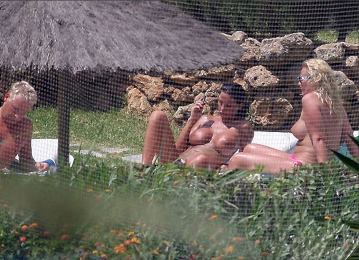 Katie Price topless on vacation in Spain - 04