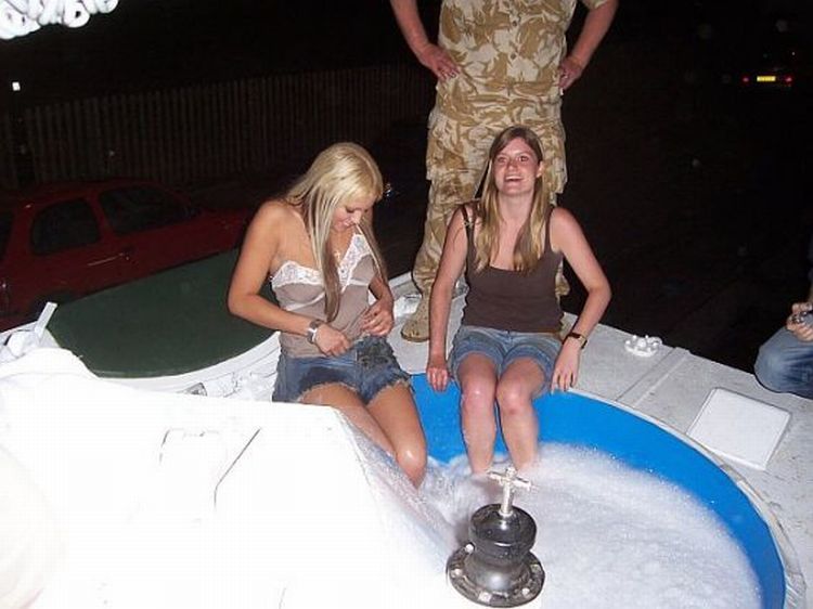 Tank with Jacuzzi. The blonde is really good - 07