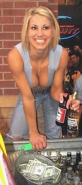 Sexy bartender girl - 14