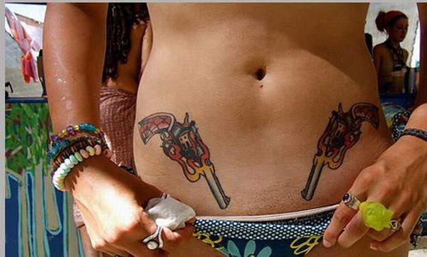 Funny tattoos with guns - 00