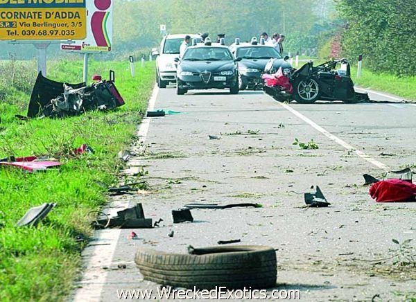 Horror. All these super cars had speed far beyond 180 km/h. Photos of accidents speak for themselves - 05