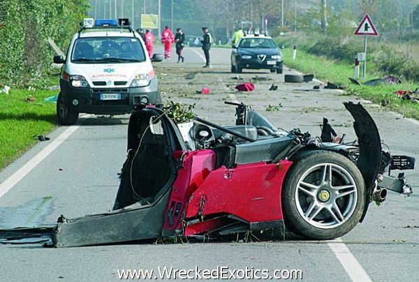 Horror. All these super cars had speed far beyond 180 km/h. Photos of accidents speak for themselves - 06