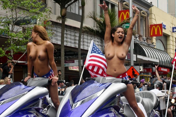 Boobs on Bikes Parade in Auckland - 06