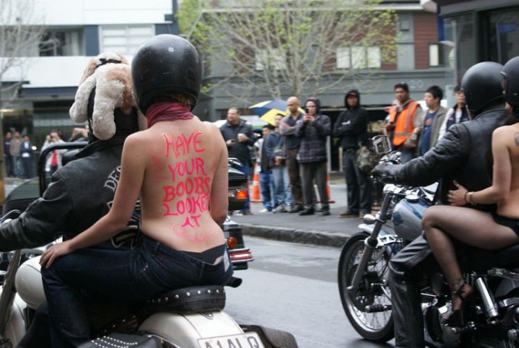 Boobs on Bikes Parade in Auckland - 25
