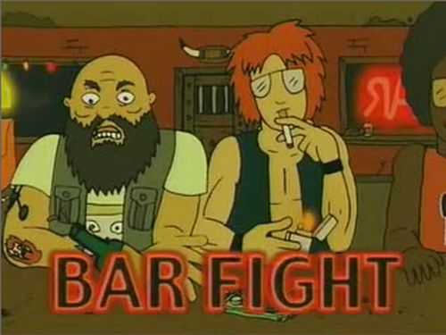 Bar Fight - a great cartoon, sometimes a bit harsh - 20091006