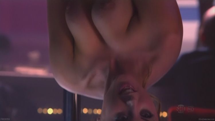 Topless Eva Amurri in a scene from Californication in the role of a stripper - 13