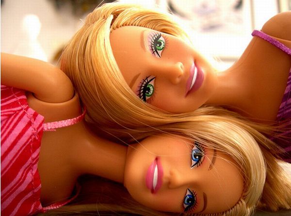 Lesbians Barbie dolls.
