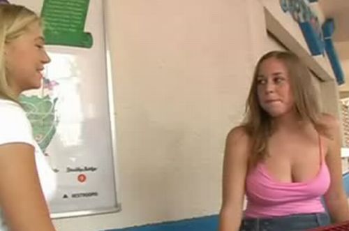 Alison and her depraved girlfriend having fun in a public place - 20091027