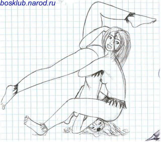 A little bit strange drawings of naked women - 07