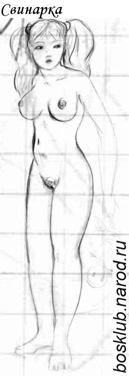 A little bit strange drawings of naked women - 100