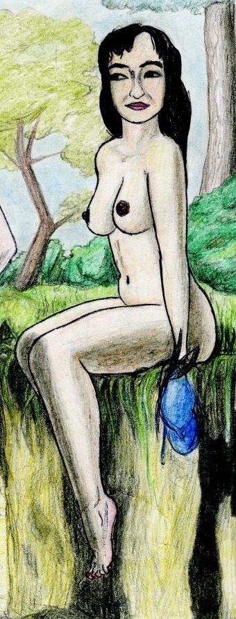 A little bit strange drawings of naked women - 120
