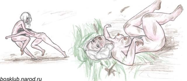 A little bit strange drawings of naked women - 145