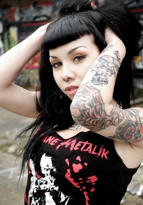 Friday collection of girls with tattoos - 51
