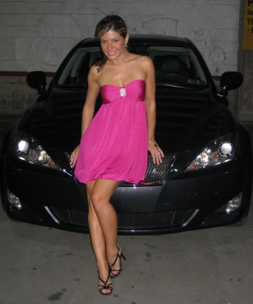 Amateur pictures of hot babes at a car - 00