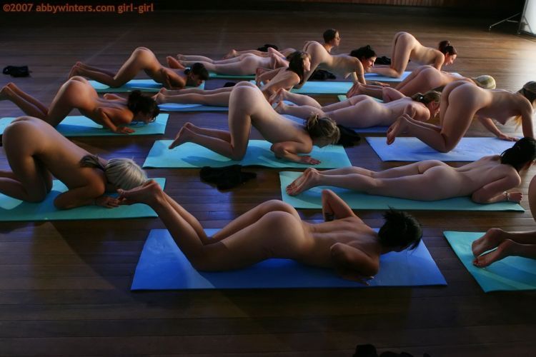 Naked girls do yoga - 20