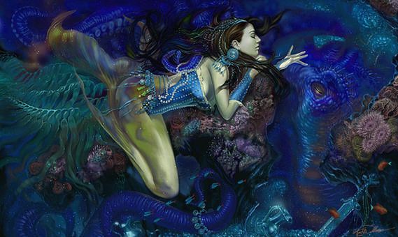 Drawings with mermaids - 05