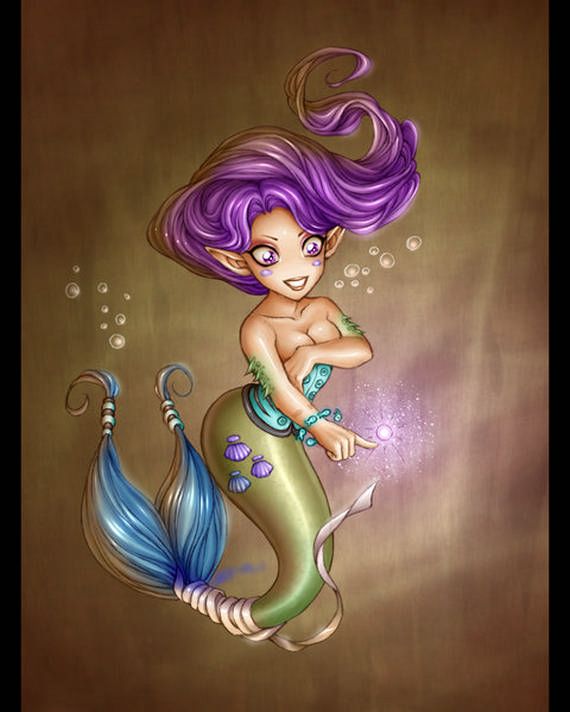 Drawings with mermaids - 08