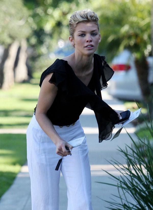 Annalynne McCord and her sexy blouse - 02