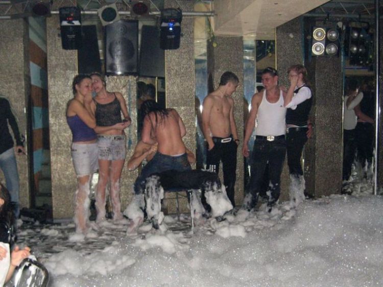 Foam party in one of the Ukrainian nightclubs - 01