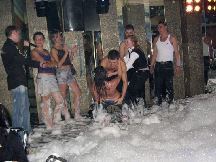 Foam party in one of the Ukrainian nightclubs - 02