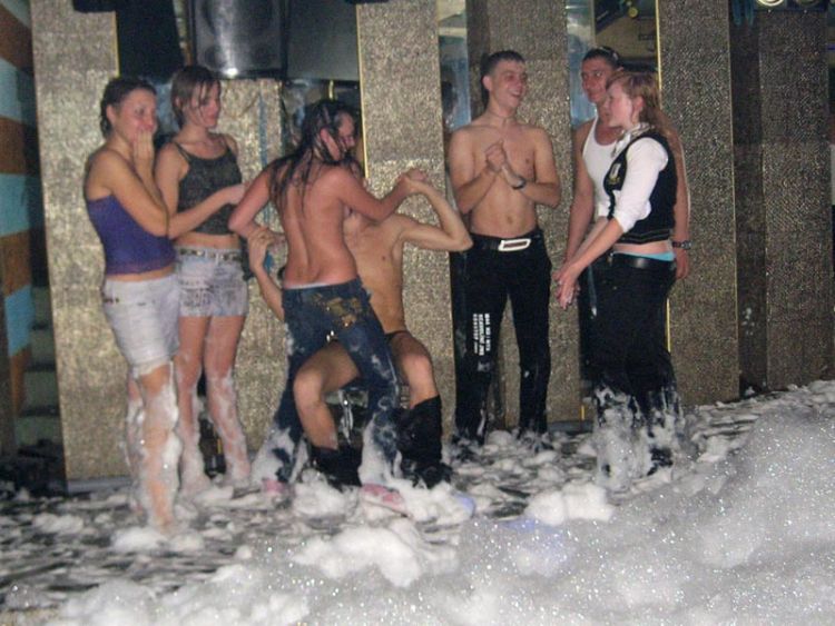 Foam party in one of the Ukrainian nightclubs - 03