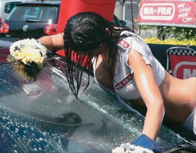 A small selection of sexy female car washers - 10