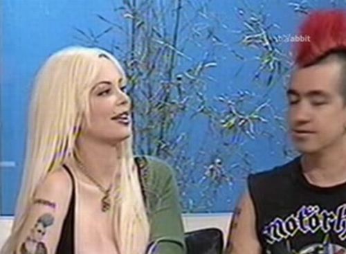 Nipslip of a porn actress Sabrina Sabrok on Live television - 20100209