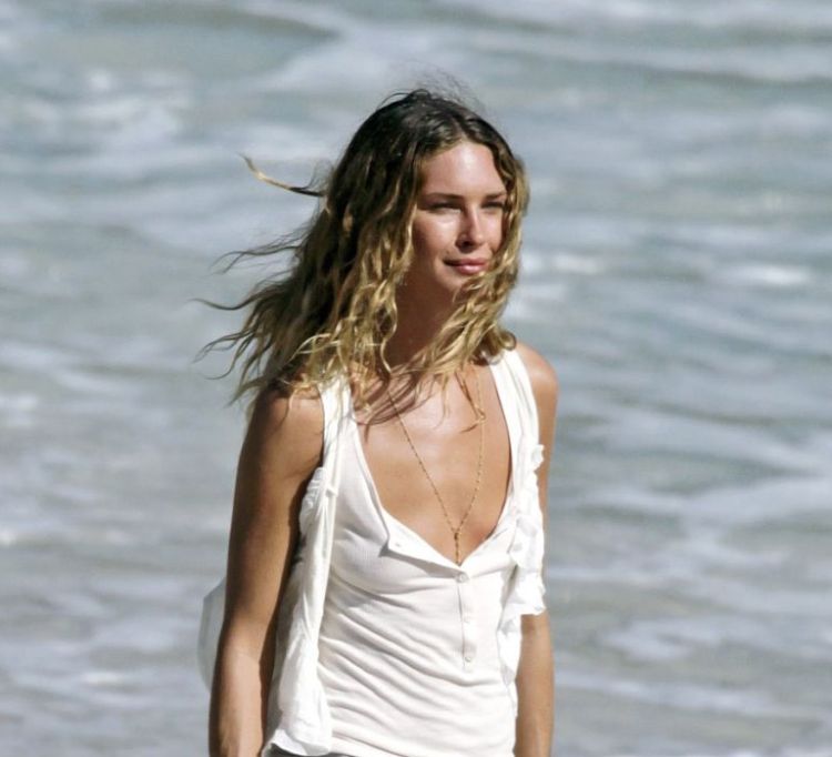 The American model Erin Wasson topless on the beach in St. Barth - 01