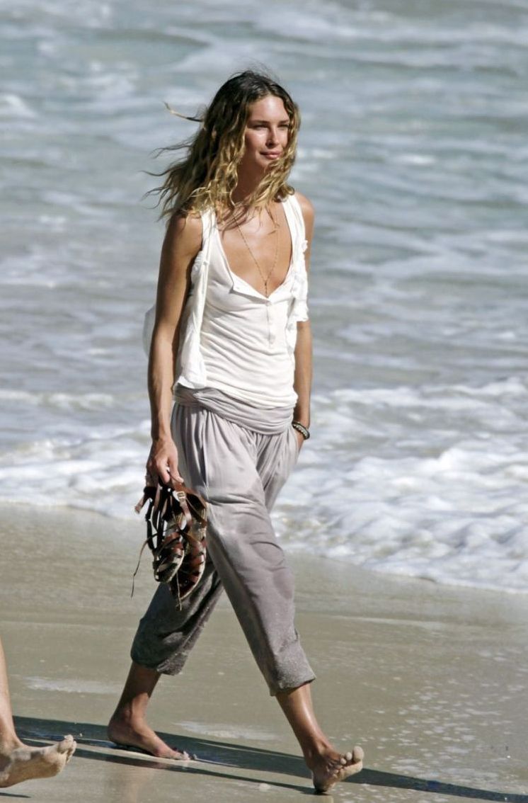 The American model Erin Wasson topless on the beach in St. Barth - 07