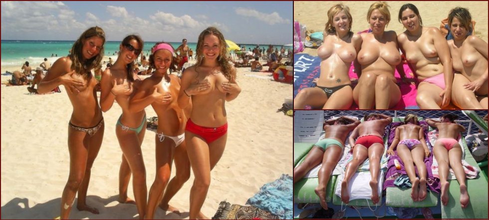 Sexy group photos from various beaches - 4