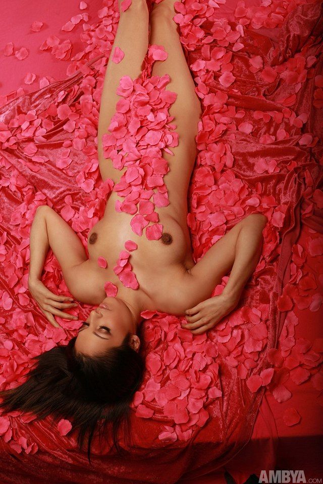 Sultry Vanessa in a bed of roses - 12