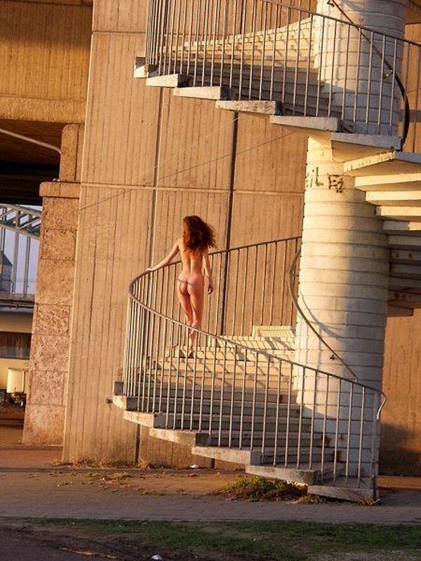 She’s just loving to get naked in public places - 38