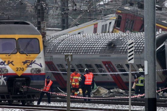 Terrible railway accident near Brussels - 01